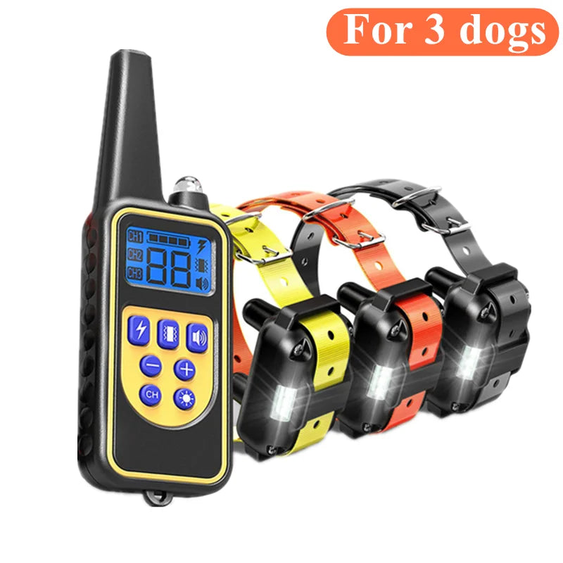 Collier de Dressage Rechargeable et Étanche pour Chiens