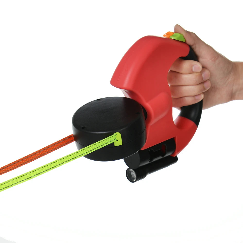 Laisse Double Rétractable LED pour Chiens