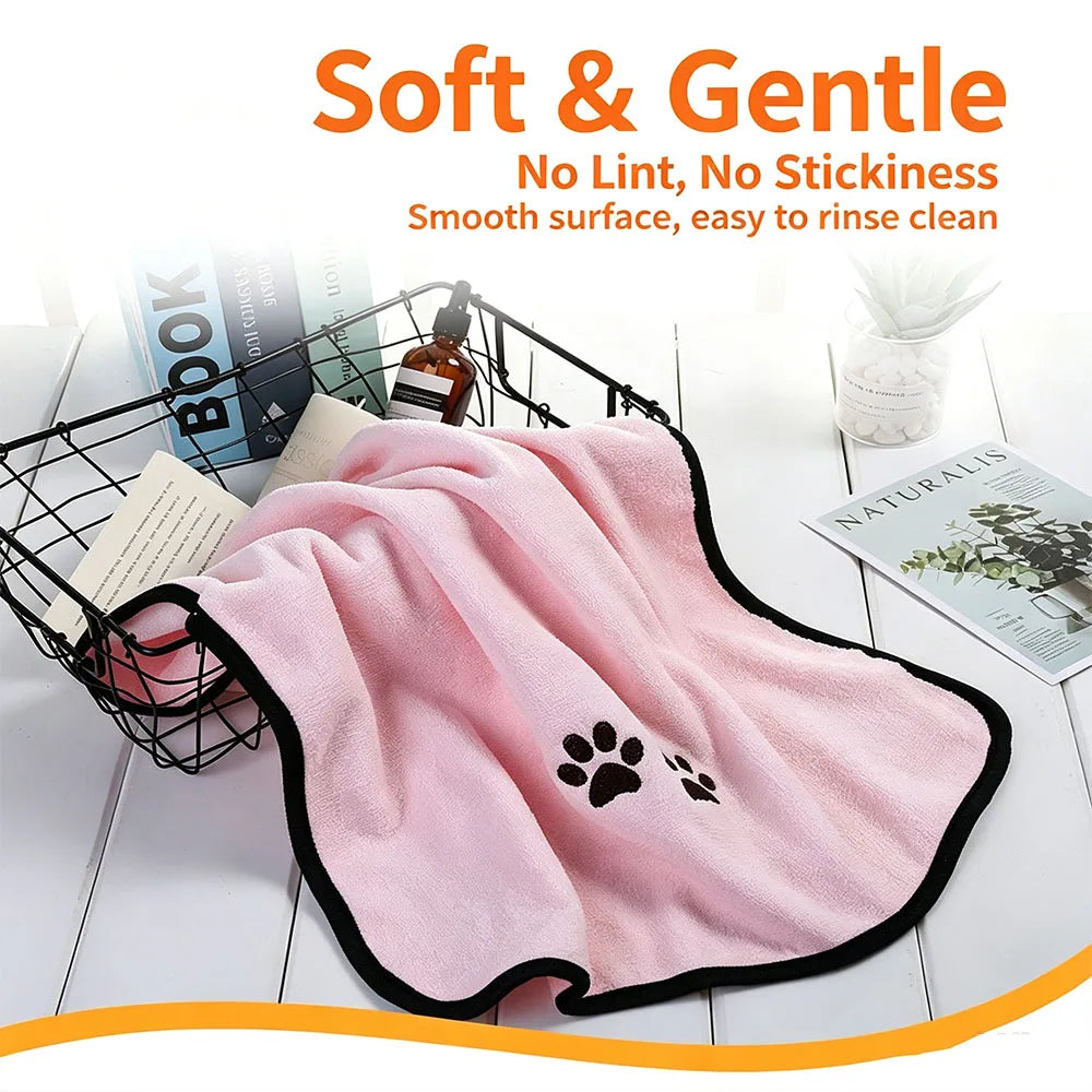 Serviette Microfibre Ultra-Absorbante pour Chiens et Chats