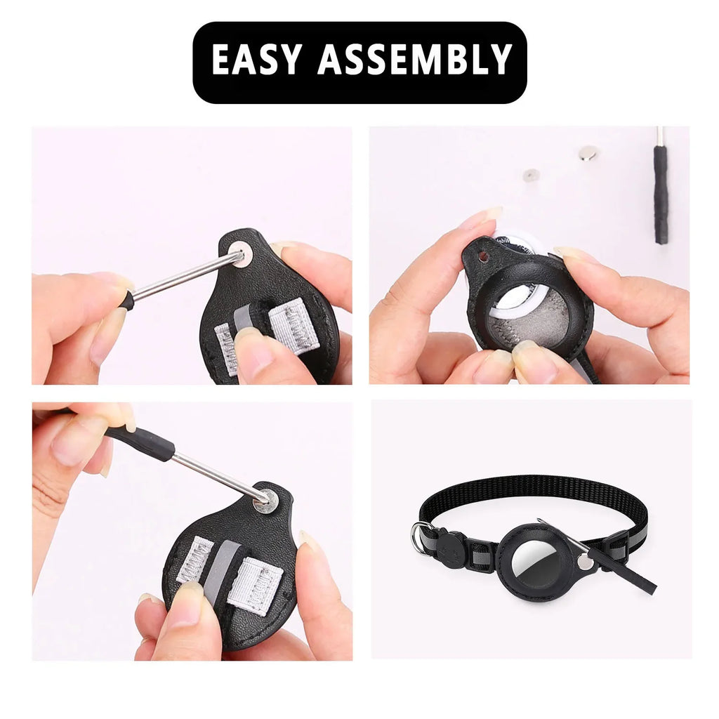 Collier Réfléchissant pour Chat avec Porte-AirTag