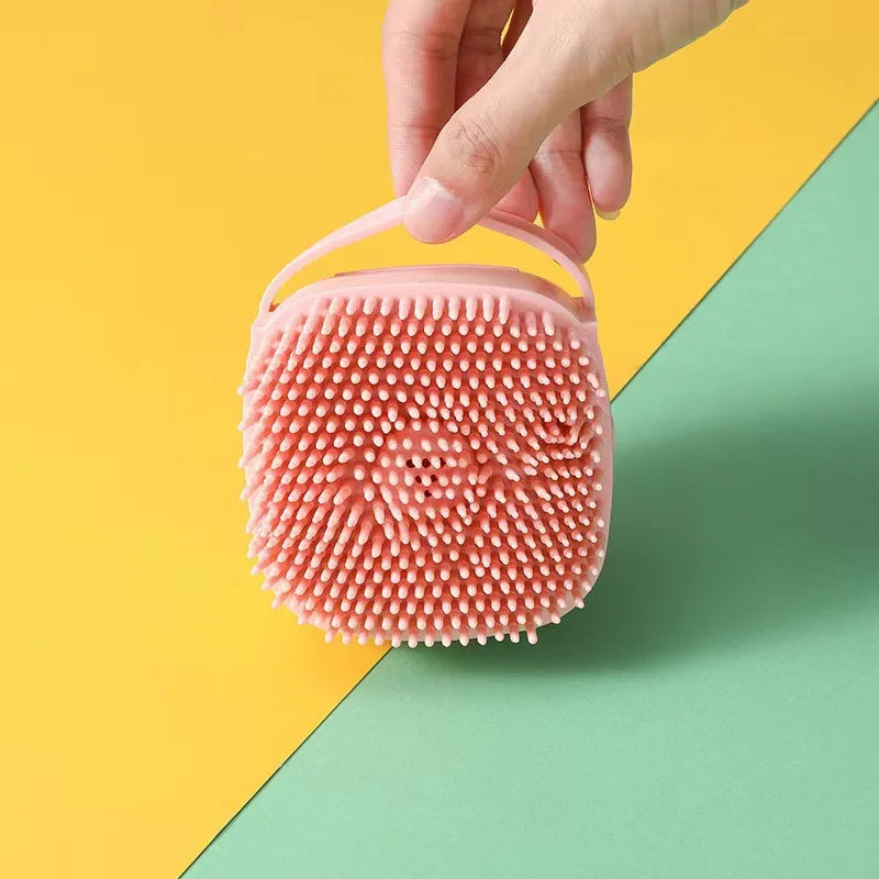 Brosse de Bain en Silicone pour Chiens et Chats – Nettoyage et Massage