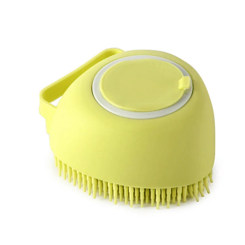 Brosse de Bain en Silicone pour Chiens et Chats – Nettoyage et Massage