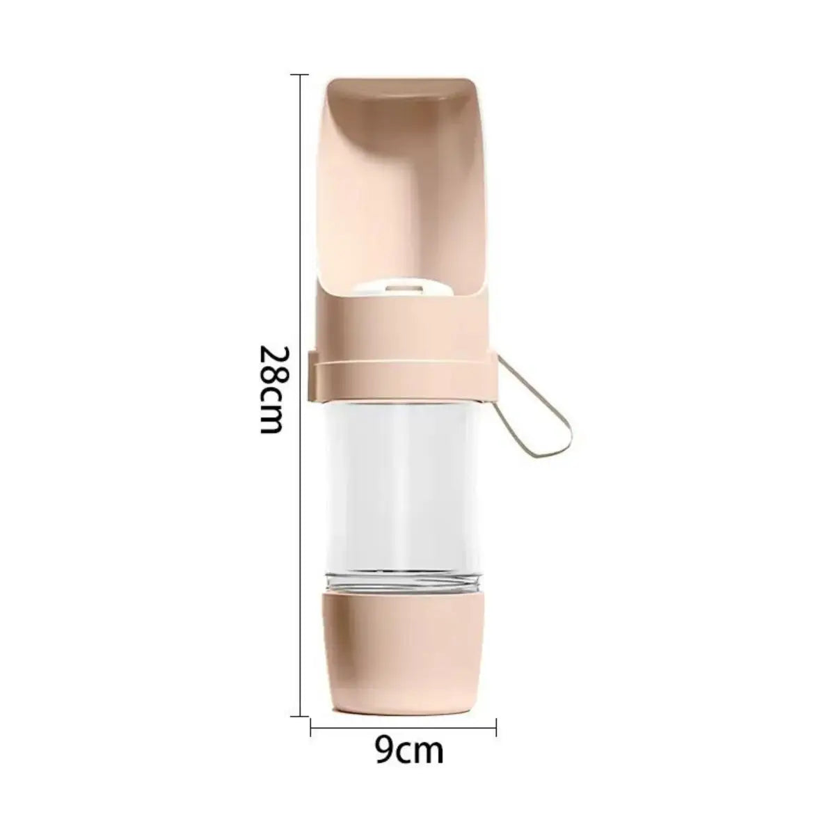 Bouteille d’eau 2-en-1 pour chien et chat – Eau & Aliments