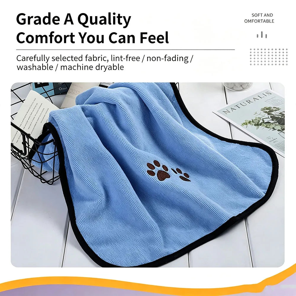 Serviette Microfibre Ultra-Absorbante pour Chiens et Chats