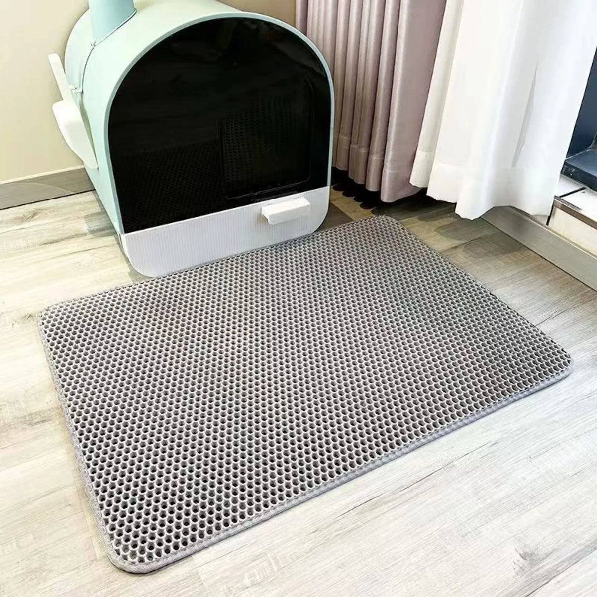 Tapis Anti-Litière Imperméable pour Chats