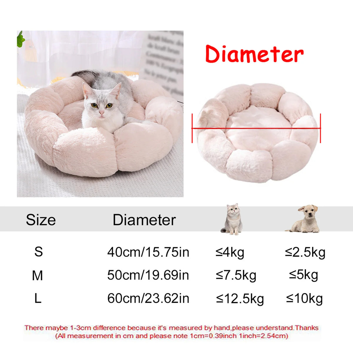 Panier Douillet pour Chien et Chat – 6 Tailles