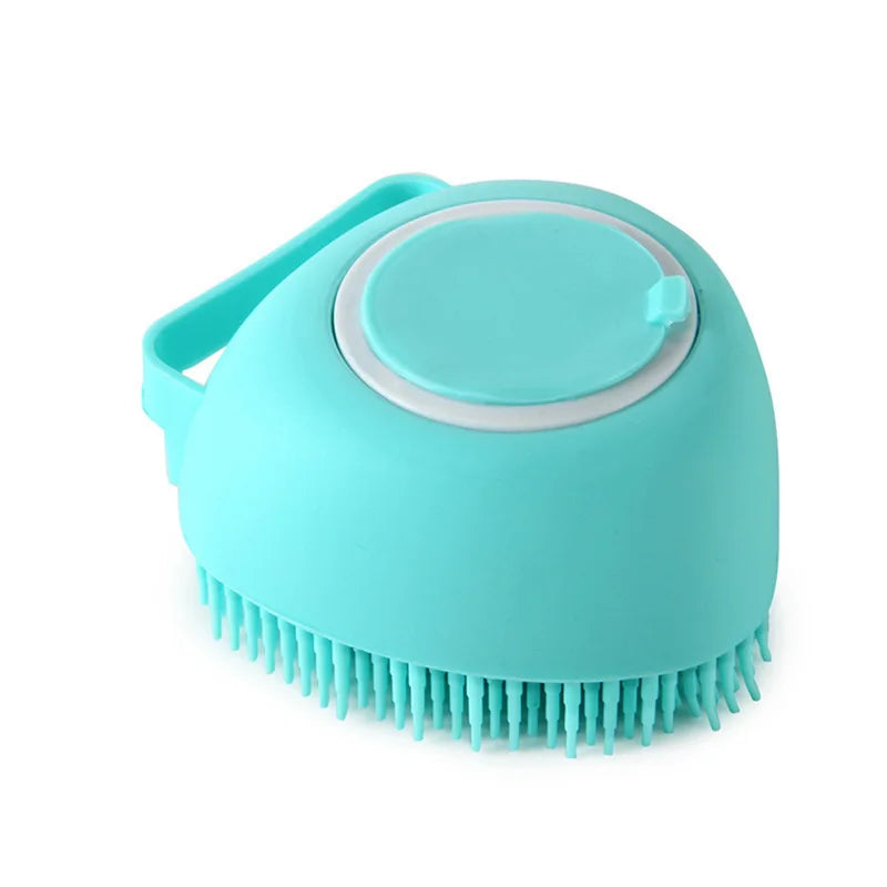 Brosse de Bain en Silicone pour Chiens et Chats – Nettoyage et Massage