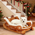 Panier traîneau de Noël pour chien
