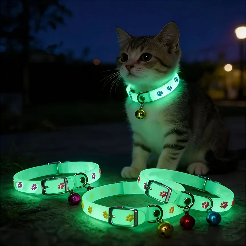 Collier Lumineux pour Chats et Petits Chiens – Lot de 3