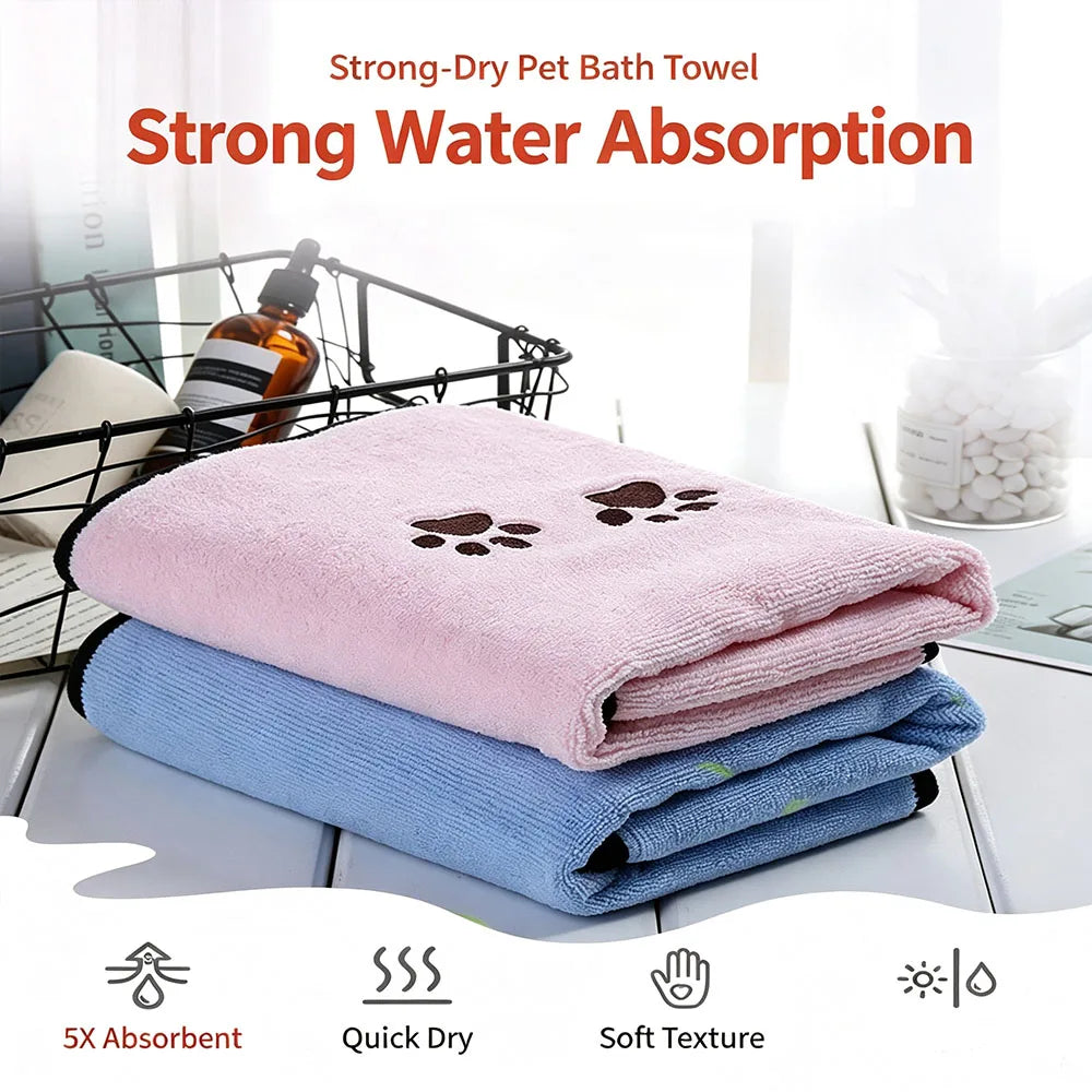 Serviette Microfibre Ultra-Absorbante pour Chiens et Chats