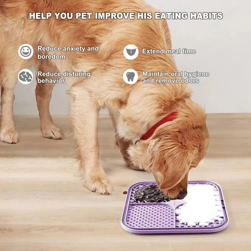 Tapis à Léchage Anti-Glouton pour Chiens et Chats