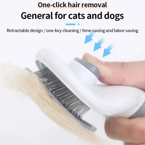 Brosse autonettoyante pour chiens et chats