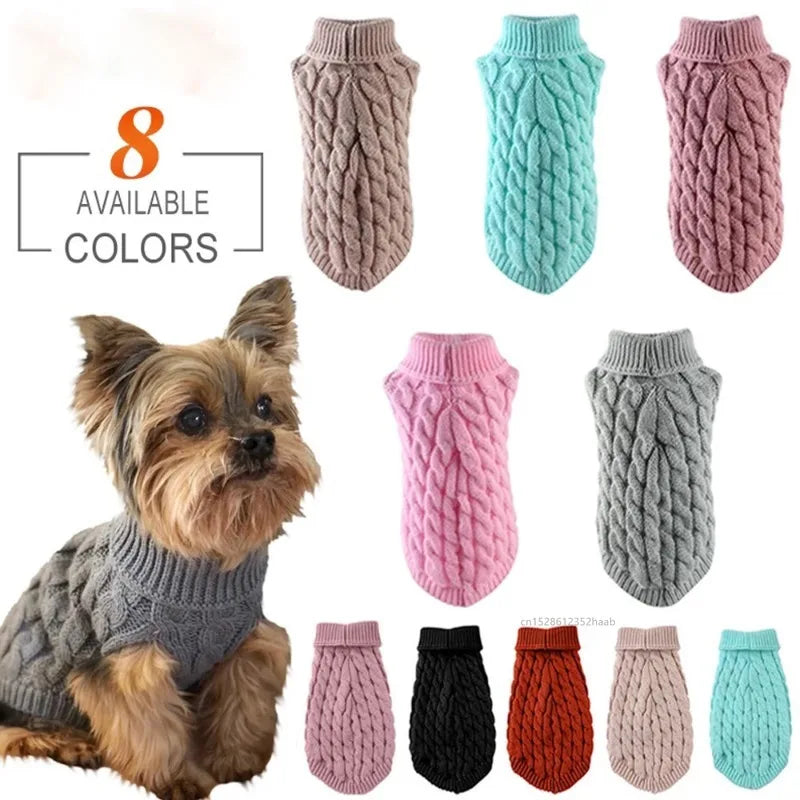 Pull Chaud pour Chien – Tricot Doux Automne & Hiver