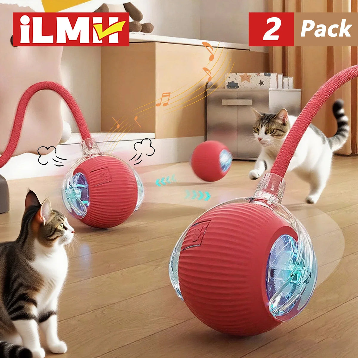 profissional e todo em frances. Balle Interactive Rechargeable pour Chat