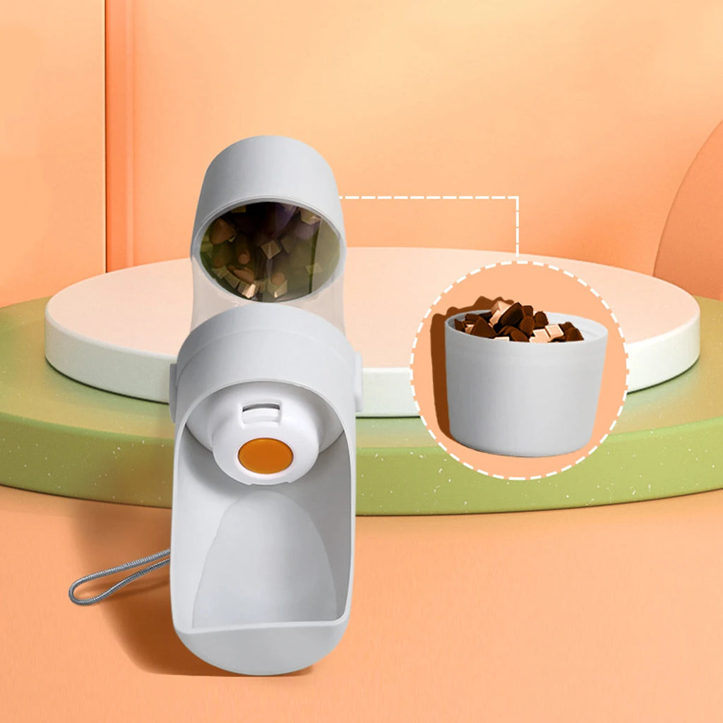 Bouteille d’eau 2-en-1 pour chien et chat – Eau & Aliments