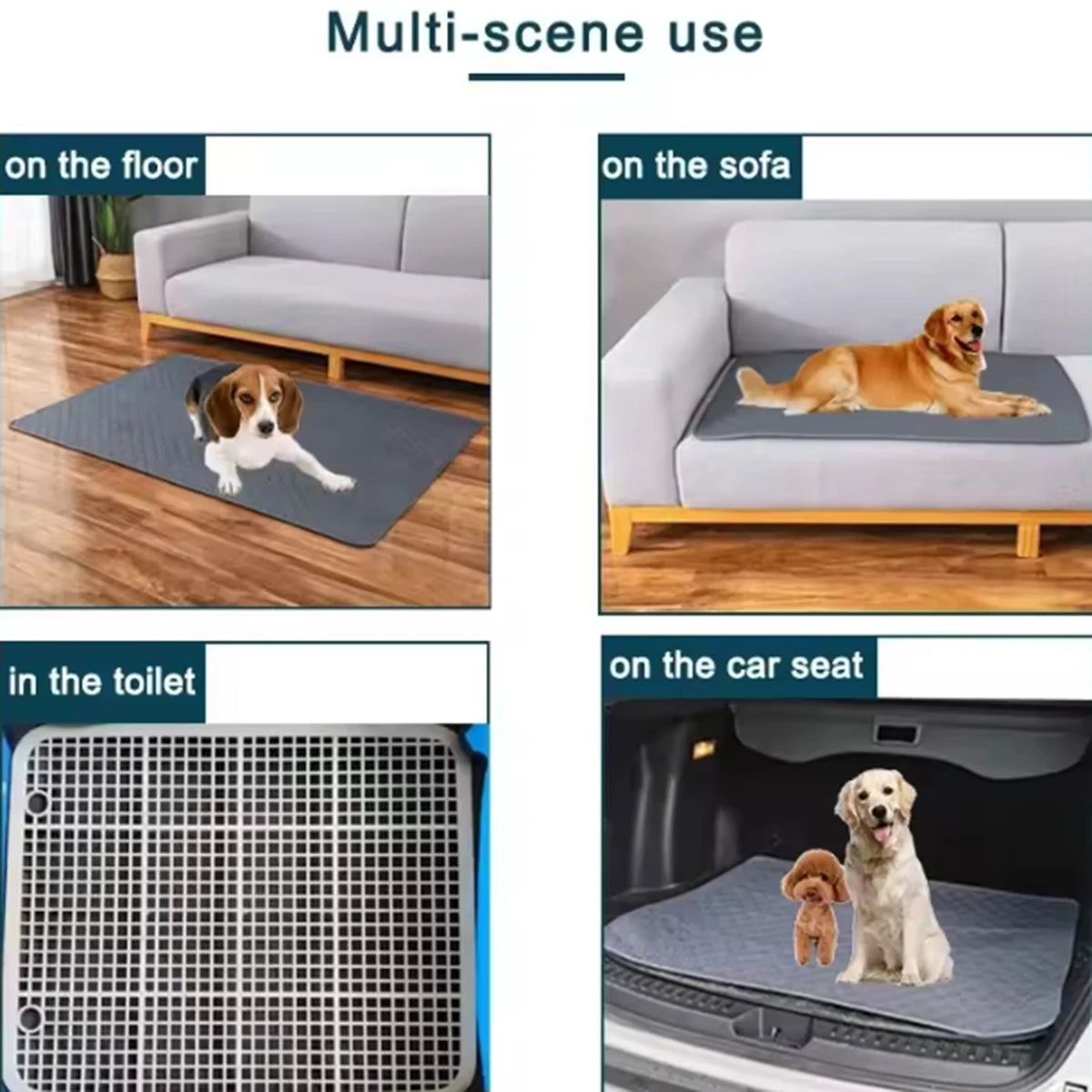 Tapis Hygiénique Lavable et Imperméable pour Animaux