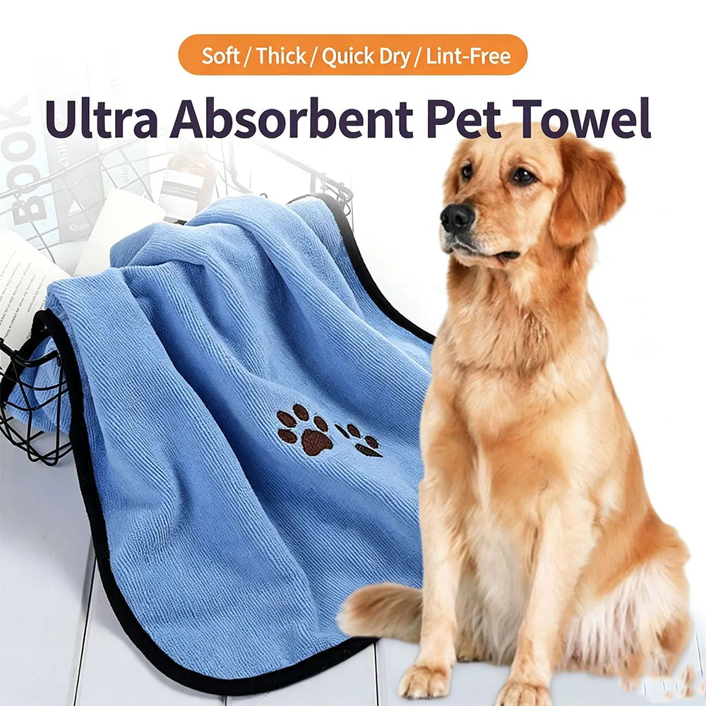 Serviette Microfibre Ultra-Absorbante pour Chiens et Chats
