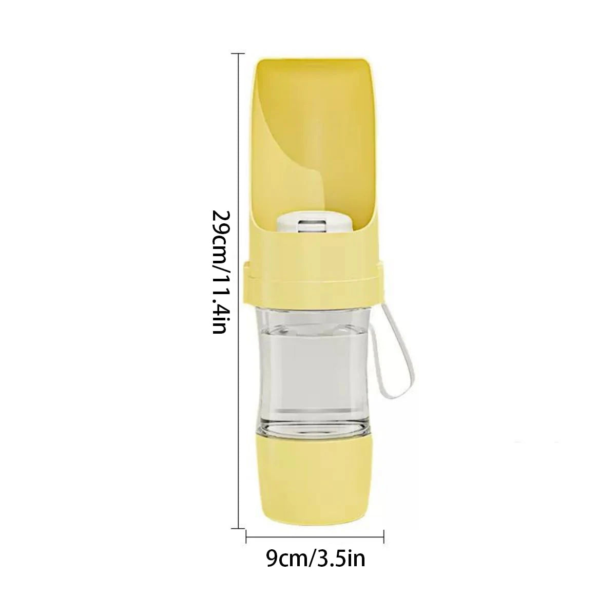 Bouteille d’eau 2-en-1 pour chien et chat – Eau & Aliments