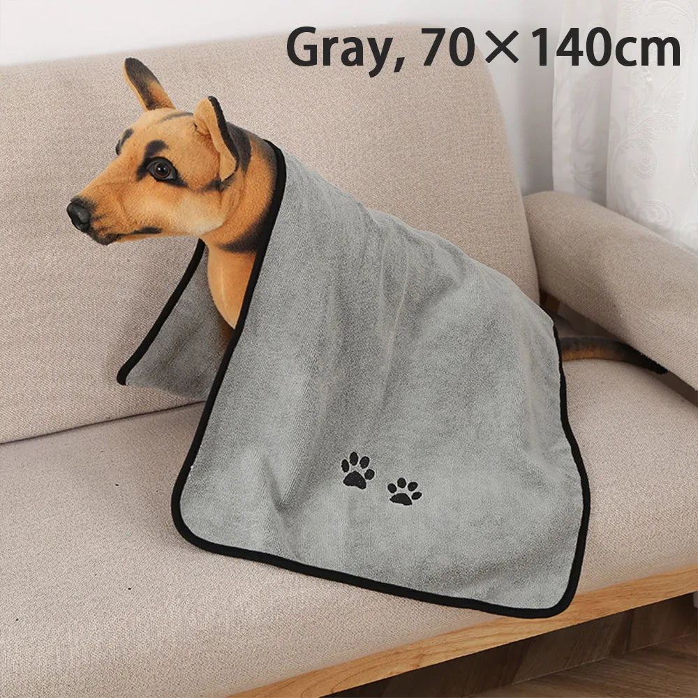 Serviette Microfibre Ultra-Absorbante pour Chiens et Chats