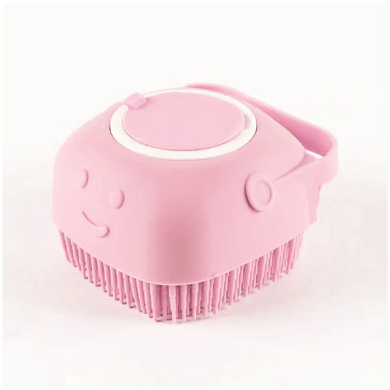 Brosse de Bain en Silicone pour Chiens et Chats – Nettoyage et Massage