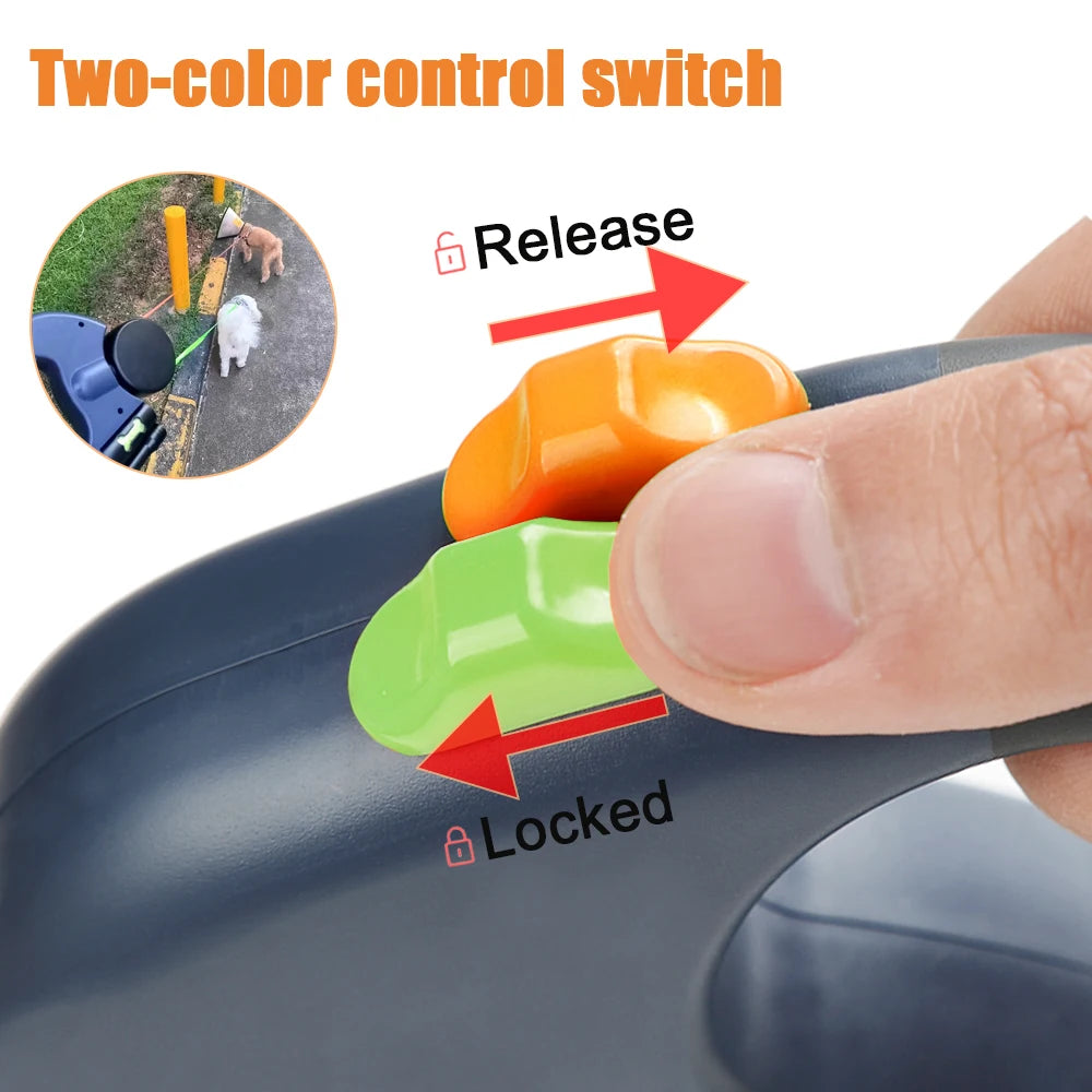 Laisse Double Rétractable LED pour Chiens
