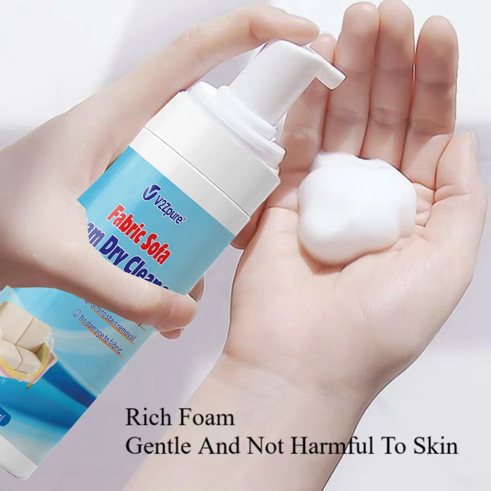 Nettoyant Mousse Sans Eau pour Tissus et Canapés