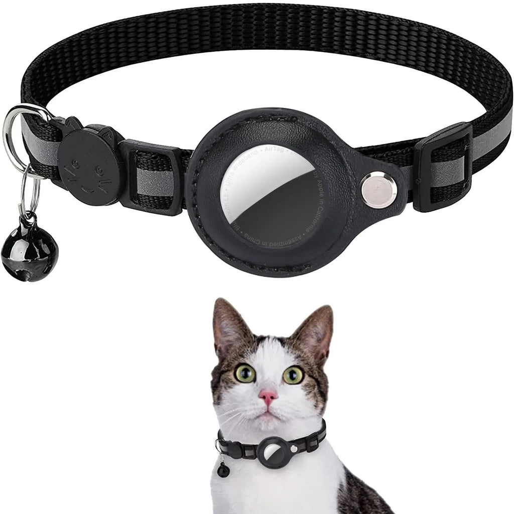 Collier Réfléchissant pour Chat avec Porte-AirTag