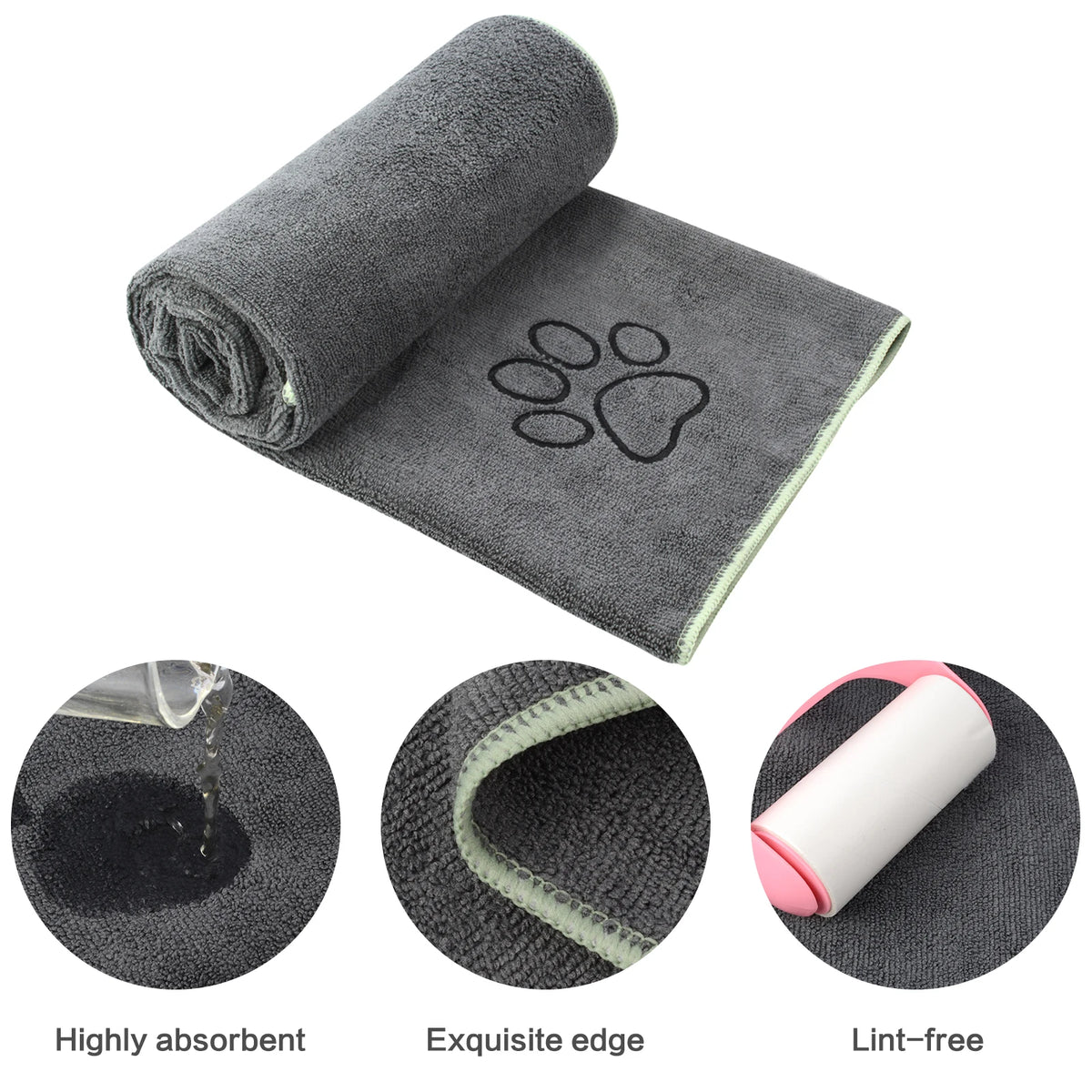 Serviette Microfibre Ultra-Absorbante pour Chiens – 76 × 127 cm
