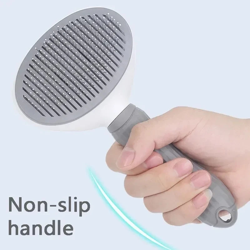 Brosse autonettoyante pour chiens et chats