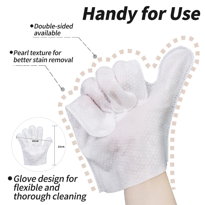 Gants Nettoyants Sans Rinçage pour Animaux – 20 Pièces