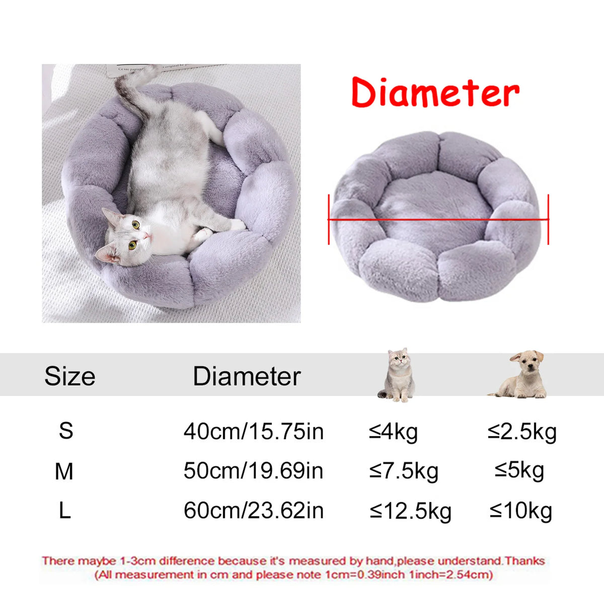 Panier Douillet pour Chien et Chat – 6 Tailles