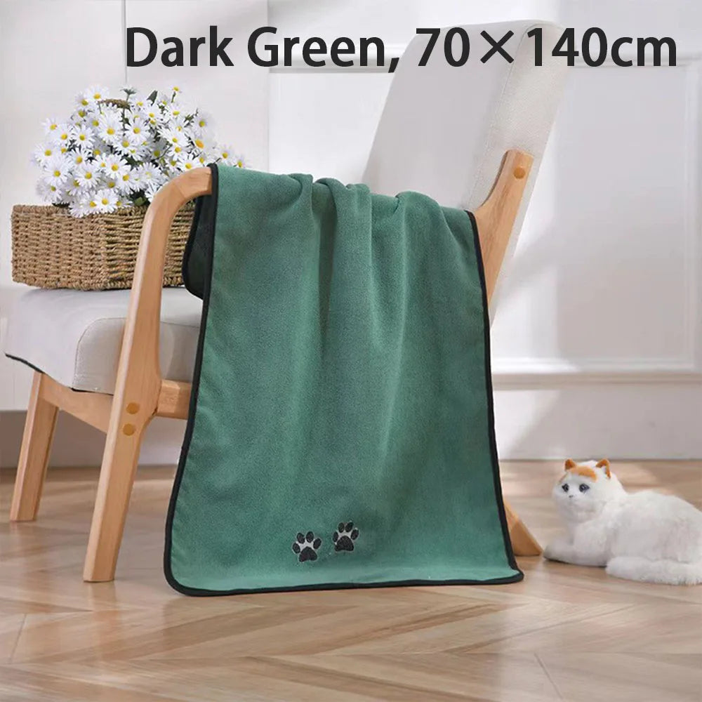 Serviette Microfibre Ultra-Absorbante pour Chiens et Chats