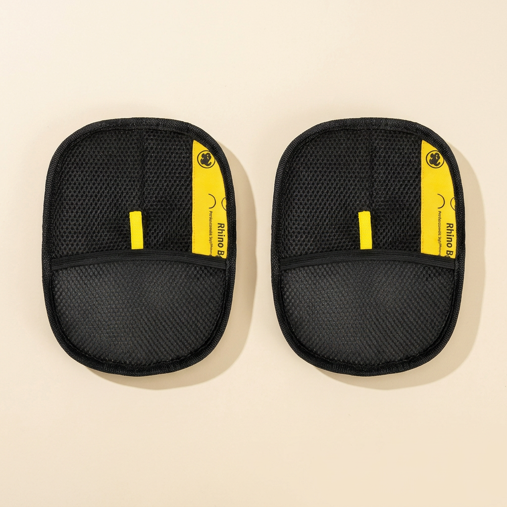 Duas luvas anti-pelos com apresentação minimalista